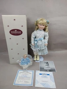 Ashton-Drake Little House on the Prairie Porcelain Doll Nellie With Stand - Picture 1 of 9