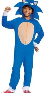 NEW Kids Blue Hedgehog Movie Classic Child Costume Sz 7/8 Halloween - Picture 1 of 5