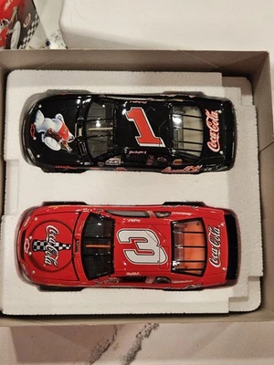 1998 Dale Earnhardt Sr Jr #3 Coke & #1 Polar Bear Coca Cola 1:32 Action Nascar - Image 1 of 4
