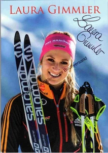 Original Autogramm Laura Gimmler Ski Langlauf /// Autograph signiert signed sign - Bild 1 von 2