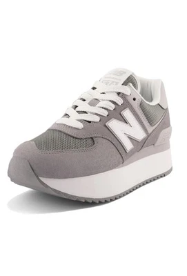 Nuevo en caja New Balance Mujer 574+ plus Gris Sombra Lluvia Nube Plataforma 9.5 B Foto 1 de 4