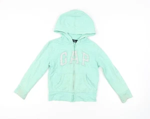 Gap Girls Green Full Zip Hoodie, Size 6-7 Years - Picture 1 of 12