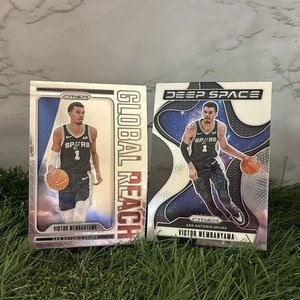 2024-25 Panini Prizm - Global Reach Victor Wembanyama #9 + Deep Space SPURS - Picture 1 of 6