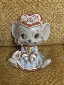 Campana de ratón I’m Yours de cerámica vintage 1980 - pintada a mano - Hepp - Imagen 1 de 8