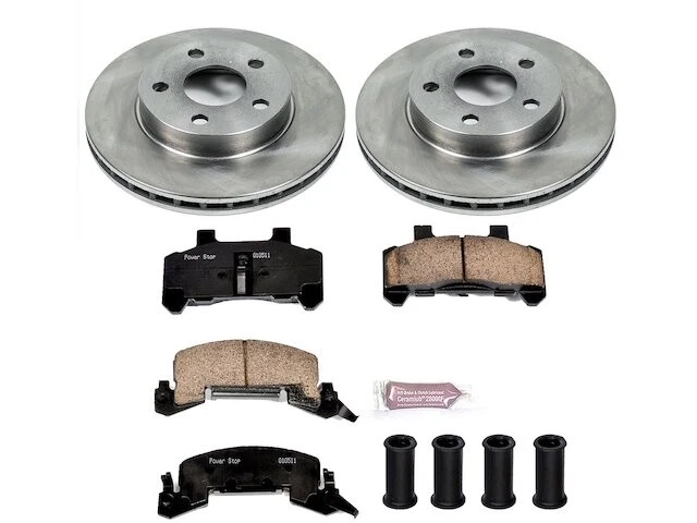 Kit de pastillas de freno delanteras y rotor para Pontiac J2000 Sunbird FQ218CS 1985 Foto 1 de 1