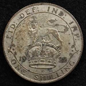 Großbritannien 1 Schilling 1922, Münze, Silber, Inv#G611 - Bild 1 von 2