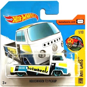Hot Wheels Volkswagen VW T2 Pickup bianco 2017 HW Art Cars 1/10 raro/raro IMBALLO ORIGINALE - Foto 1 di 4