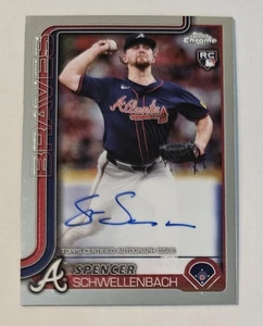 Spencer Schwellenbach RC 2025 Topps Cromo - Autógrafos de Novato #RA-SS Braves - Imagen 1 de 3