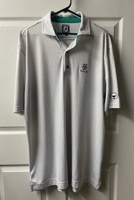 Foot Joy Dotted Polo Shirt Mens XL Athletic Fit East Lake Logo - Image 1 of 4
