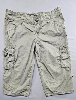 Pantalones cargo Calvin Klein para mujer talla 6 recortados color oliva Foto 1 de 4