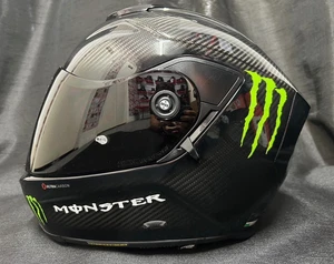 Nolan X-903 ULTRA CARBON PURO with MONSTER Stickers Motorbike Touring Helmet - Picture 1 of 9
