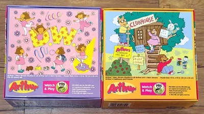 PBS Kids Arthur, and DW  Puzzle 60 Piece NEW Watch & Play Lot of 2 - Image 1 of 4