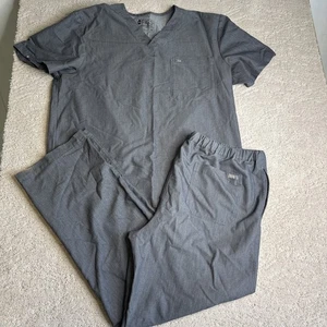 Set Scrub Uomo FIGS XL Pantaloni Pisco Basic e Top Leon 3 Tasche Grafite - Foto 1 di 5