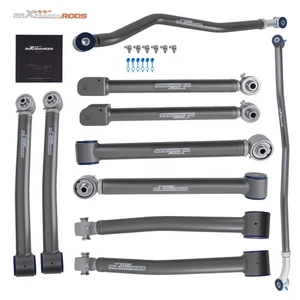 Front + Rear Control Arms Track Bar for Jeep Wrangler JK 07-18 w/ Poly Bushings - Picture 1 of 16