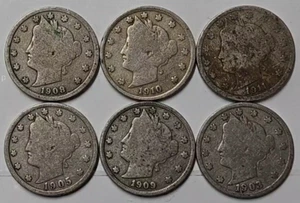 Lot 3. "V" Nickel • Philadelphia Mint • Liberty Head Nickel - Picture 1 of 3