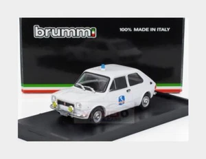 1:43 BRUMM Fiat 127 1-Series Societa' Autostrade Como-Chiasso 1971 White R670 Mo - Bild 1 von 3