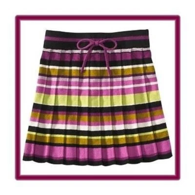 Falda Suéter Plisada MISSONI para Niña Target Talla XL Pasión Rayas Púrpura Nueva con Etiquetas Foto 1 de 4