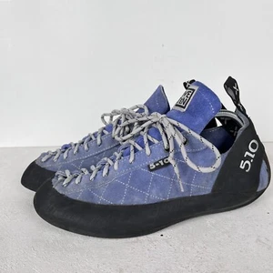 FIVE TEN 5.10 Stealth C4 Blue Black Suede Mens Climbing Shoes 12.5 US - Picture 1 of 9