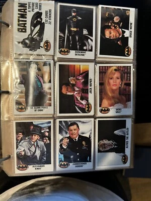 Tarjetas coleccionables de películas Batman 1989 *raras* sin clasificar excelente estado Foto 1 de 4