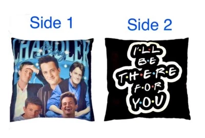 FRIENDS TV Show Chandler Bing Double Sided Cushion Cover Pillowcase Gift Decor - Image 1 of 3