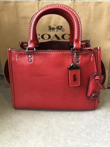 SALE Coach 1941 Red Rogue 25 Satchel Bag - Picture 1 of 11
