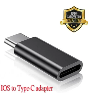 iPhone 8 Pin Female to Type C Male Converter Charging Adapter For iPhone 16 iPad - Picture 1 of 10