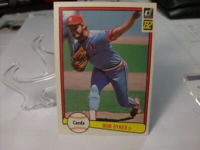 1982 Donruss Baseball  #640 - Bob Sykes - St. Louis Cardinals     82-700 - Image 1 of 2