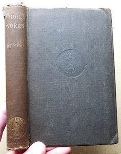 THE WORKS OF VIRGIL A LITERAL TRANSLATION A Hamilton Bryce Bell 1922 Bohn's HB - Imagen 1 de 2