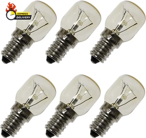 Oven Lamp 6Pcs T25 E14 25W 300 Degree Microwave Light Bulb Cooker Light - Picture 1 of 12