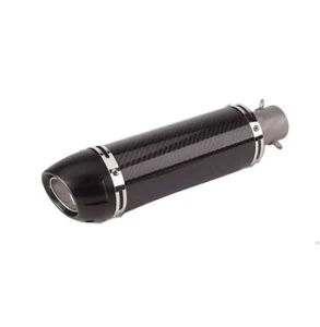 For Kymco For Buell Universal Motorcycle Carbon Fiber Exhaust Pipe 51mm Muffler - Foto 1 di 6