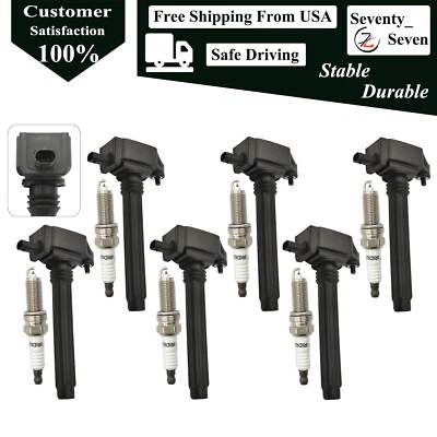 6pcs Ignition Coil and Iridium Spark Plug Kit For 2011-2020 Chrysler 300 3.6L - Image 1 of 4