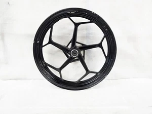 2013 - 2017 Kawasaki Ninja 300 OEM Black Front Wheel Rim 13-17 EX300 F-0528 - Bild 1 von 10