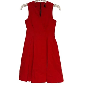 Vestido para mujer Cue Australia línea A con bolsillos en rojo talla 8 - Imagen 1 de 4
