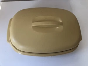 Vintage Tupperware 1273 3 Vegetable Rice Steamer Harvest Gold Yellow 3 Piece Set - Picture 1 of 5