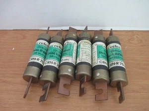 CEFCO CRN-R-70 Classe RK5 Set di 6 Fusibili ~ Nuovo Vecchio Stock - Foto 1 di 2