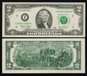 ESTADOS UNIDOS: P#516a Billete de 2 dólares 2003 Minneapolis I sin circular. - Imagen 1 de 1