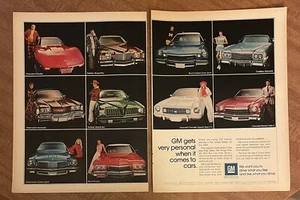 1974 GM Chevrolet Pontiac Buick Cars Drive What You Like 2-Pg 70s Print Ad - Picture 1 of 4