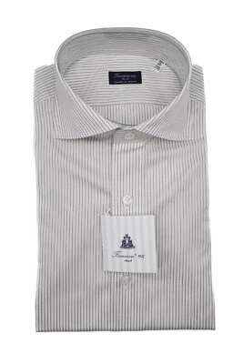 Nuevo Vestido FINAMORE Napoli HECHO A MANO Camisa EDUARDO Talla 15.75 US 40 EU (FIN271) Foto 1 de 2