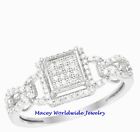 Beautiful Infinity Princess White Diamond Bridal Engagement Ring 1/2 Carat