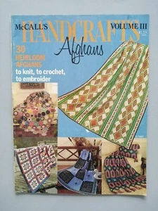AFGHANS, 30 to knit/crochet/embroider - McCALLS HANDCRAFTS VOLUME III, 64pages - Picture 1 of 12