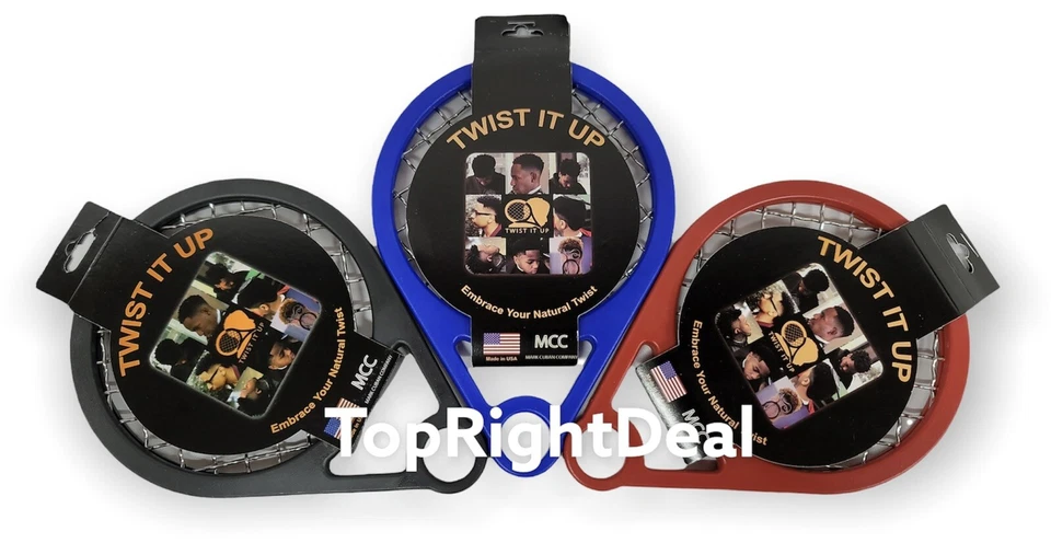 Twist It Up Comb Embrace Natural Twist Colors Black, Red, Blue- NEW - Image 1 of 3
