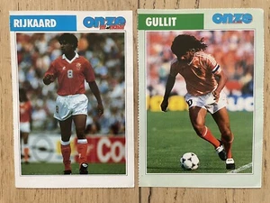Formblatt Platine Form Elf Mondial Rijkaard Et Gullit Niederlande Milan AC - Bild 1 von 6
