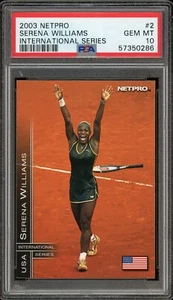 2003 Netpro #2 International Series - SERENA WILLIAMS - PSA 10 - Rookie Card - Bild 1 von 2