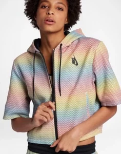 NIKE NIKELAB ESSENTIALS AURORA REFLEKTIERENDER HOODIE 914233-100 DAMENGRÖSSE SMALL - Bild 1 von 11