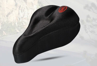 Bike Seat Cover Gel Comfort Cushion Cover Soft Padded Mountain Bicycle Saddle - Image 1 of 4