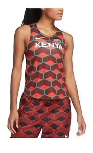 NWT Nike Dri-FIT ADV Team Kenya Olympics Running Tank CV0381-673 Womens S Red - Picture 1 of 6