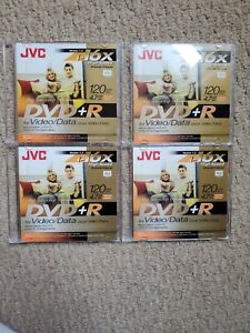 Lot Of 4 JVC DVD+R 1x-16x Speed Disc Version 1.3 (New, 4.7 GB) Free Shipping