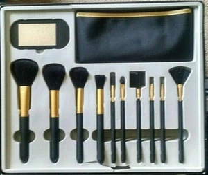 De colección Raro 12 Piezas Maquillaje Cosmético Pincel Forros Pestañas Cejas Espejo Bolsa Set - Imagen 1 de 9