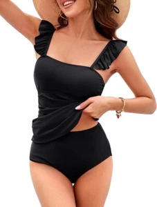 Kate Kasin Two Piece Tankini Swimsuits for Women High Waisted Tummy Control - Picture 1 of 11