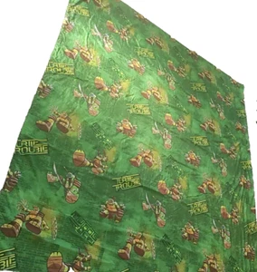 Nickelodeon Teenage Mutant Ninja Turtles Flat Sheet Turtle Trouble Full Size Bed - Picture 1 of 10